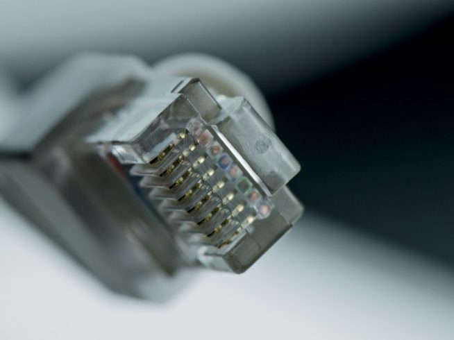 fibre ethernet cable end, rj45 connector